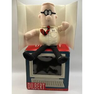 Vintage Dilbert Scott Adams 10" Plush In Original Computer‎ Box